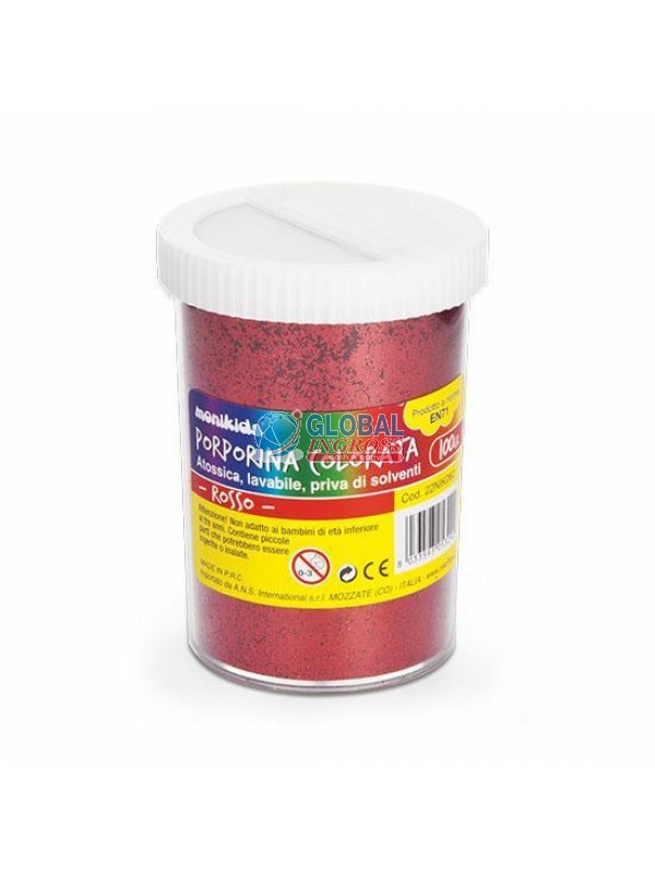 GLITTER ROSSO 100gr