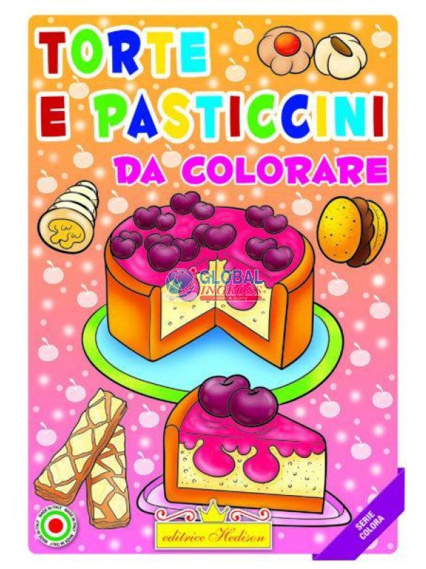 LIBRO COLORA TORTE E PASTICCINI.