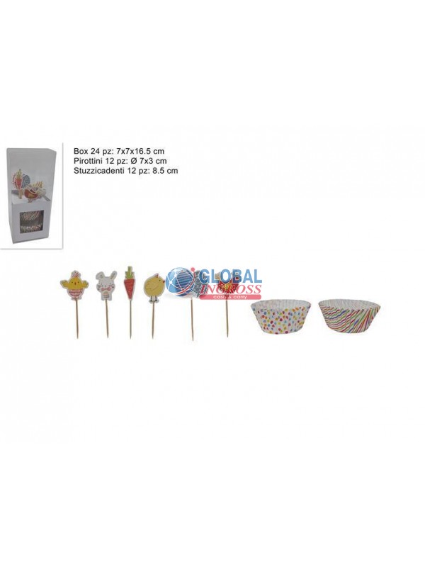 PIROTTINI PASQUA CON STUZZICADENTI DECORATI