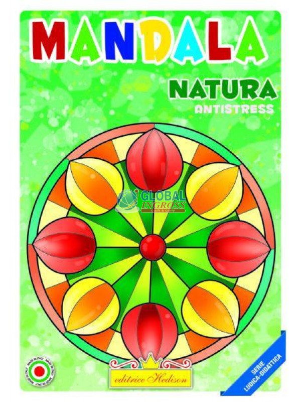 LIBRO COLORA MANDALA NATURA ANTISTRESS.
