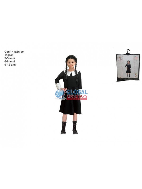 COSTUME MERCOLEDI' C/PARRUCCA TG.ASS.