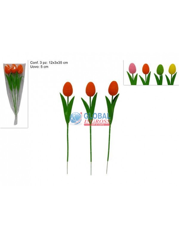 STELO UOVA FLOCCATE 3pz