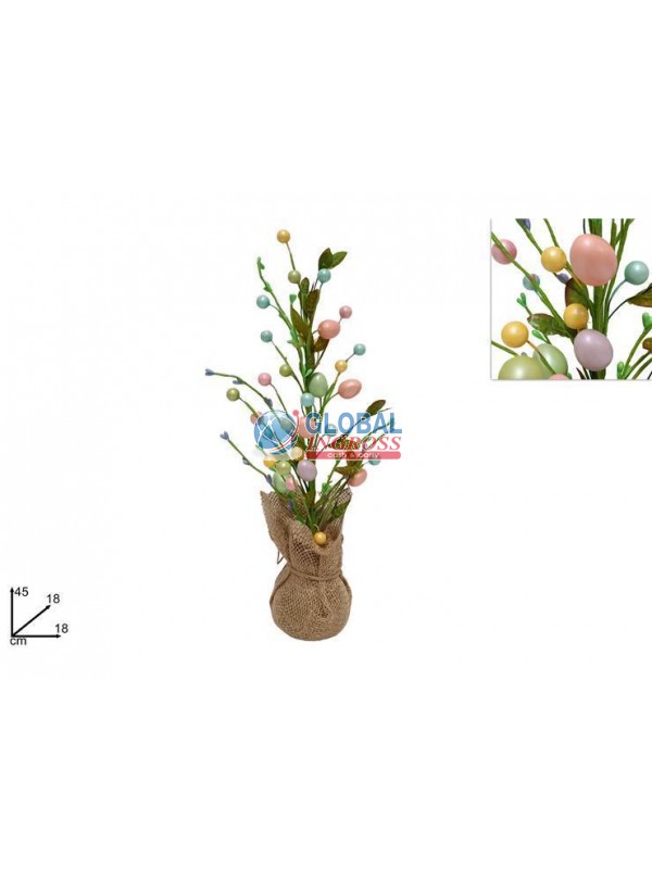 PIANTINA C/UOVA PERLATE45cm