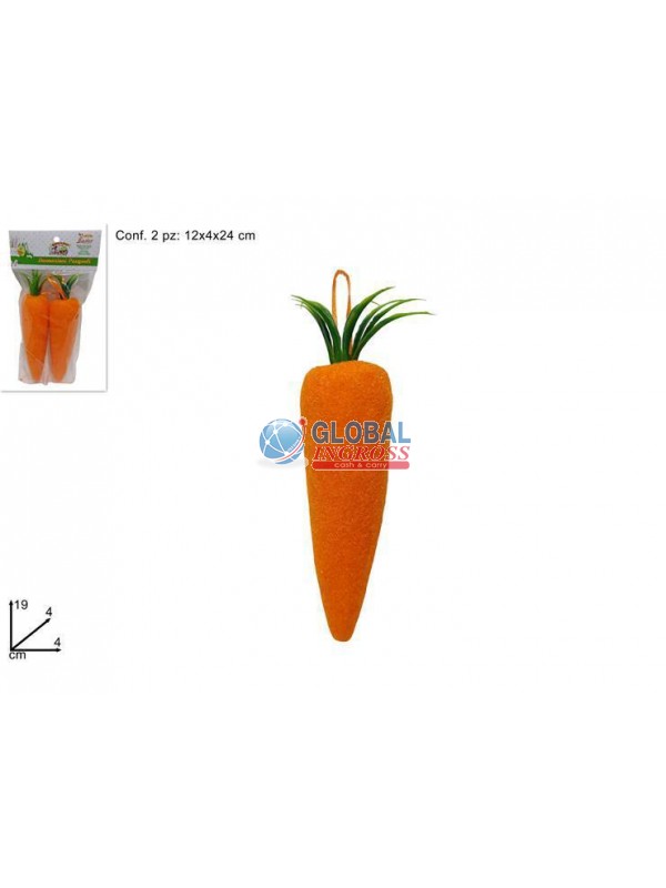 CAROTE FLOCCATE 19cm 2pz