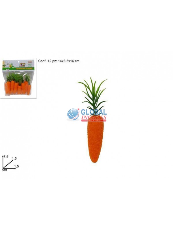 CAROTE FLOCCATE 7,5cm 12pz