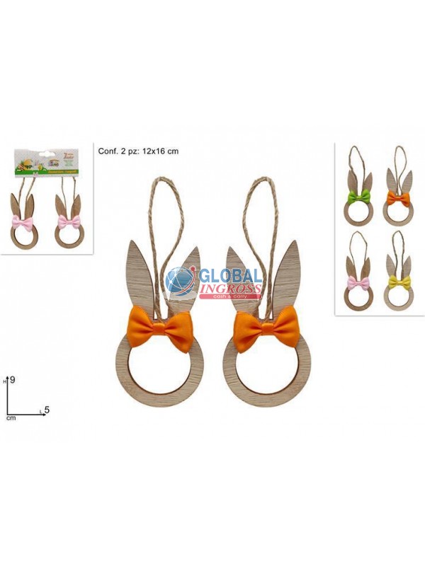 APPENDINO LEGNO CONIGLIO 2pz