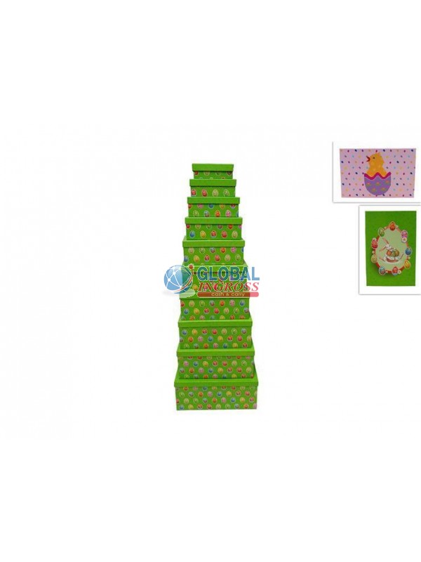 SCATOLA PASQUA COL.ASS.13x8x4,5