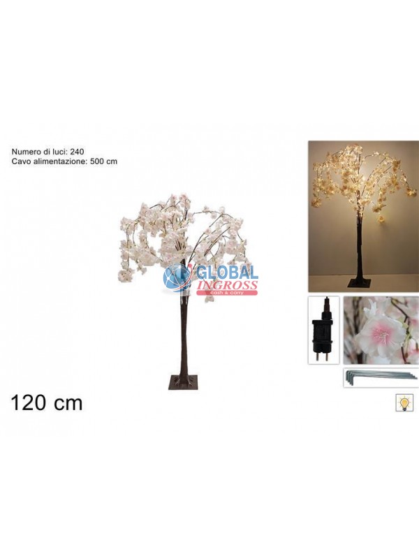 ALBERO PESCO 120cm C/240 LUCI LED
