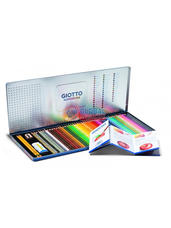 GIOTTO SUPERMINA DA 50 COLORI METAL BOX