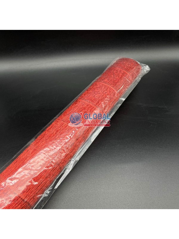 CARTA CRESPA ROSSO METALLIZZATO