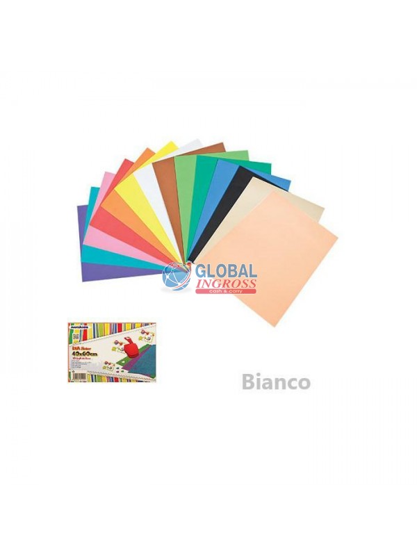 FOGLIO GOMMATO 40x60 BIANCO 2mm
