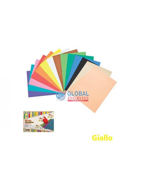 FOGLIO GOMMATO 40x60 GIALLO 2mm