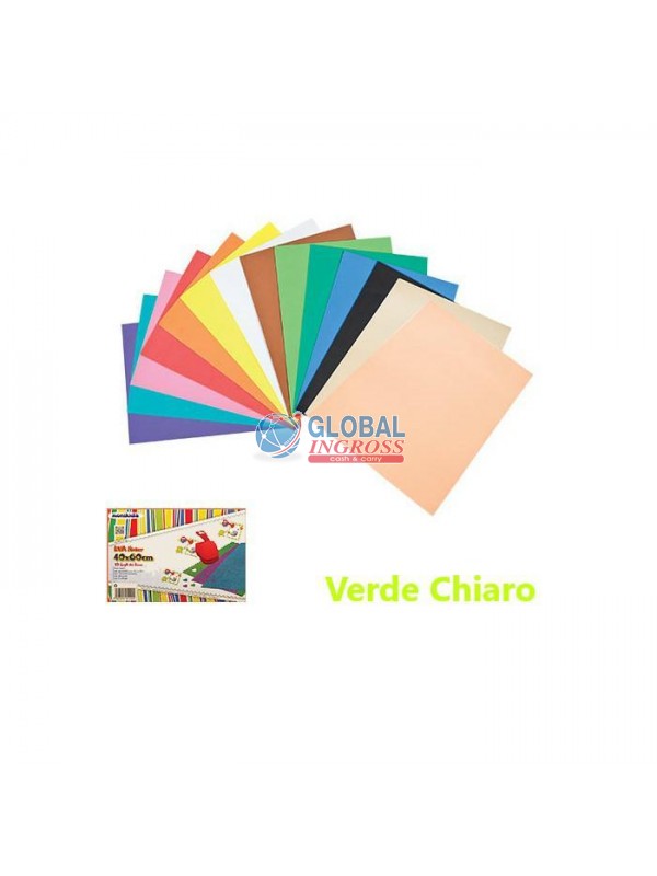 FOGLIO GOMMATO 40x60 VERDE CHIARO 2mm