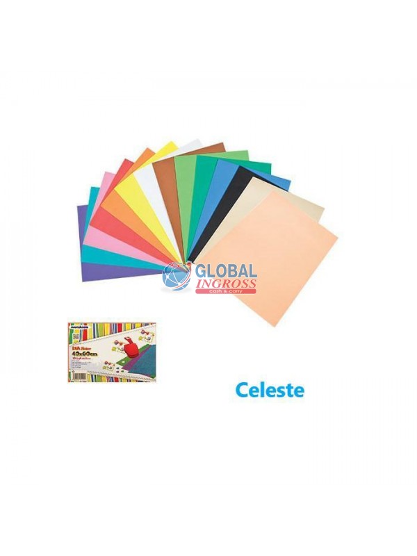 FOGLIO GOMMATO 40x60 CELESTE 2mm
