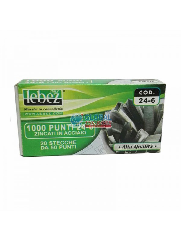 PUNTI ZINCATI 24-6 6mm 1000pz