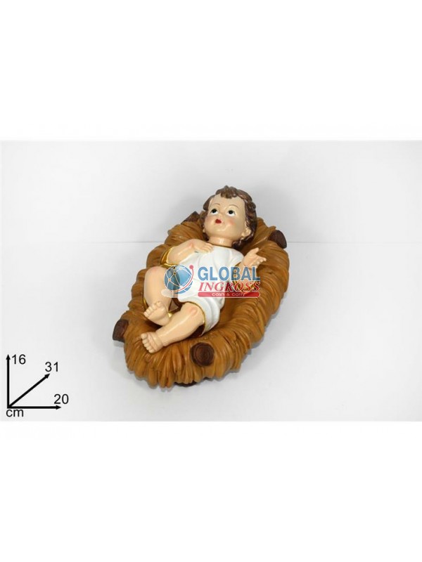 GESU' VESTITO C/CULLA 20x31cm