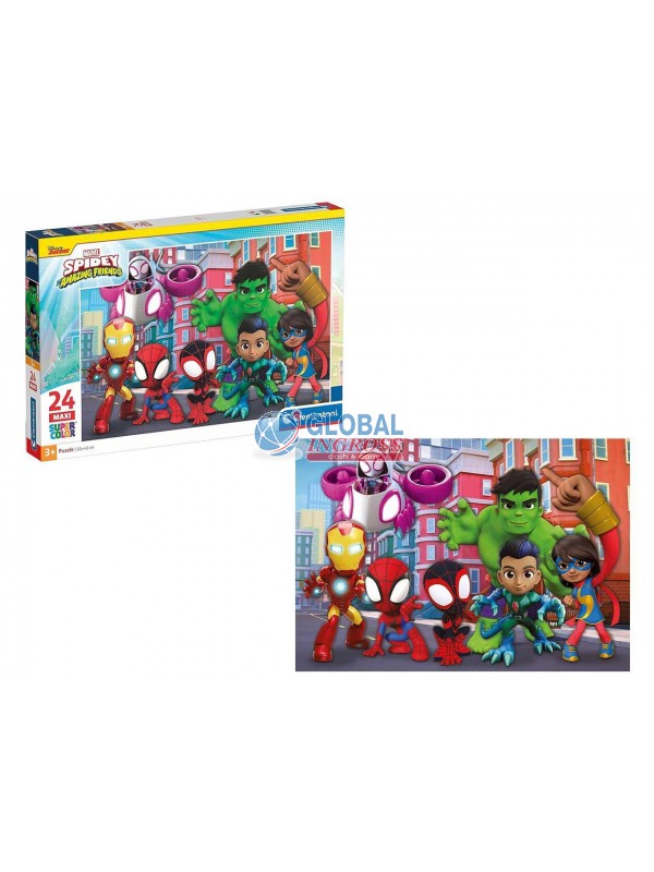 PUZZLE MAXI 24 SPIDERMAN SPIDEY AND FRIENDS