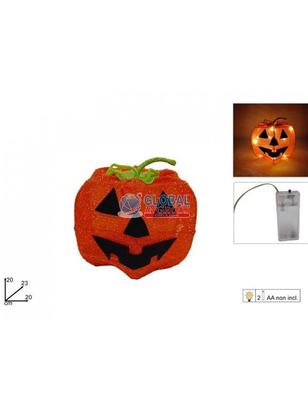 DECORAZIONE ZUCCA 20cm C/LUCE