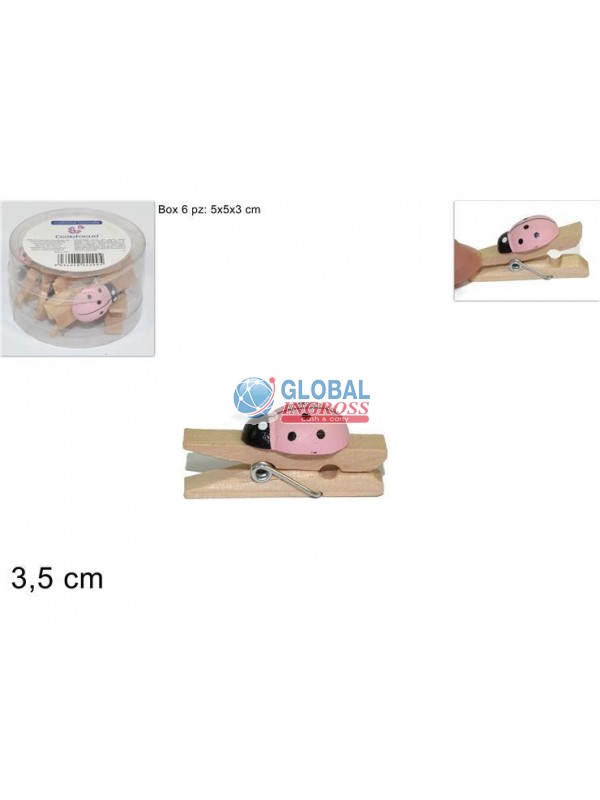 COCCINELLE ROSA MOLLETTA 6pz