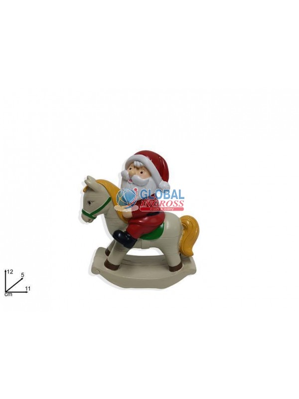 CAVALLO A DONDOLO C/BABBO NATALE