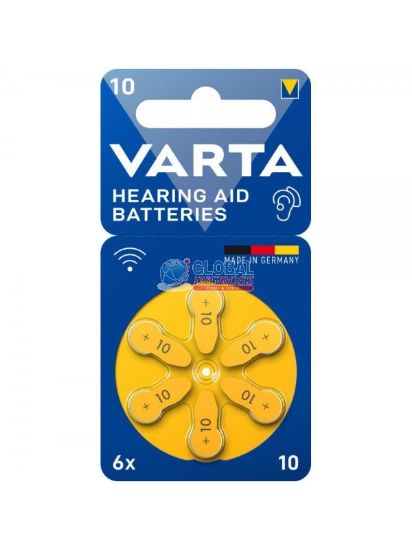 VARTA ACUSTICA 10 new GIALLO 6pz