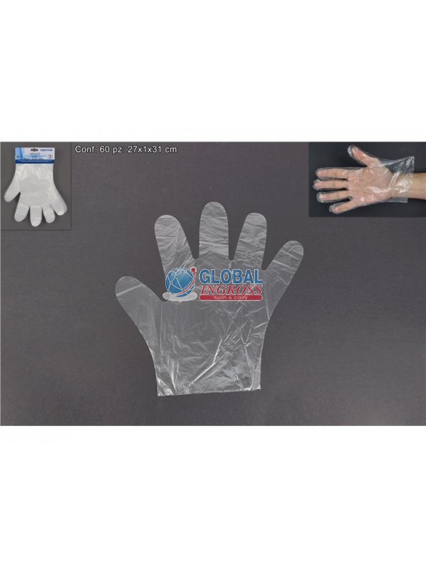 GUANTI MONOUSO 60pz SAGOMATI