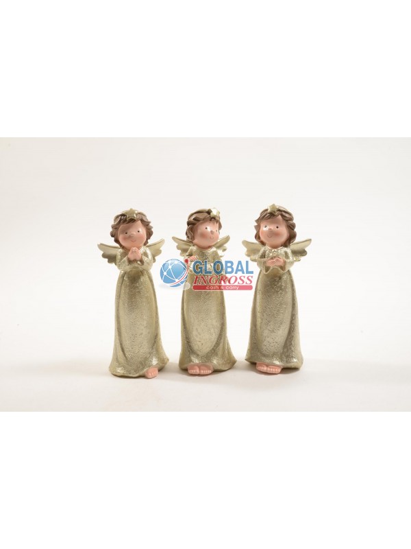 ANGELO IN PIEDI RESINA 25cm ORO