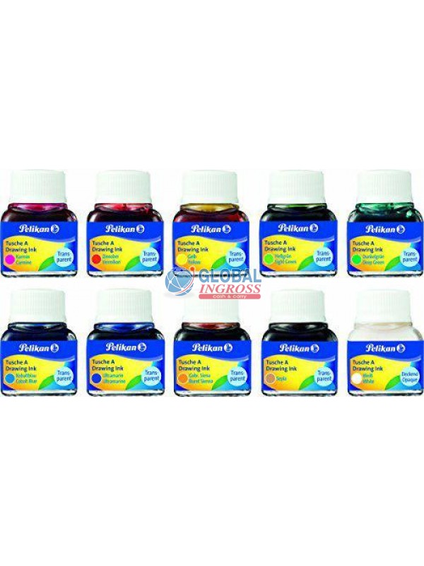 INCHIOSTRO CHINA 10 COLORI ASSORTITI