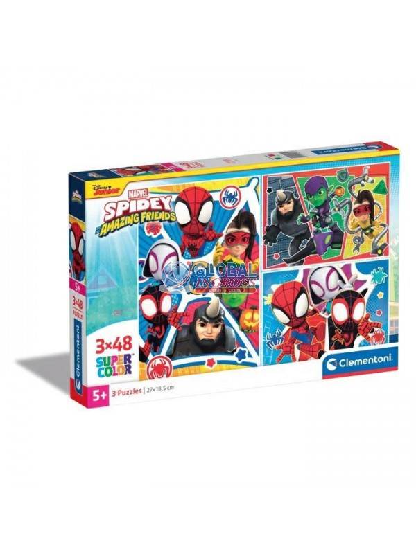 PUZZLE 3x48 SPIDERMAN SPIDEY AND FRIENDS.