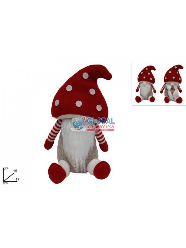 GNOMO FUNGO C/CAPPELLO 27cm