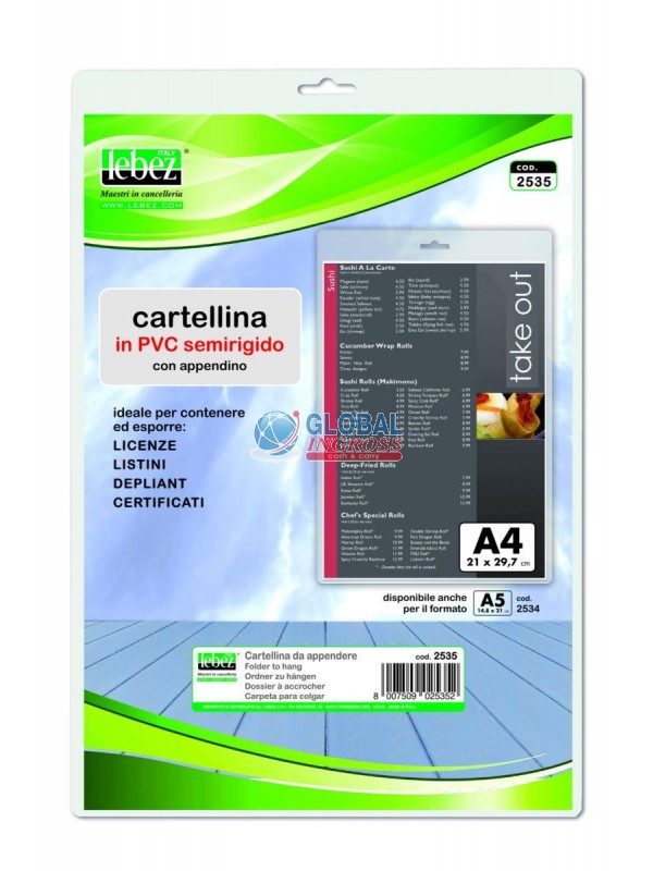 PORTALICENZE A4 PVC SEMIRIGIDO