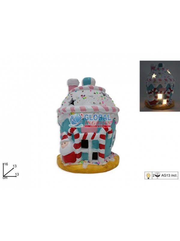 CASA DECORI CAKE DESIGN20cm C/LUCE E BABBO