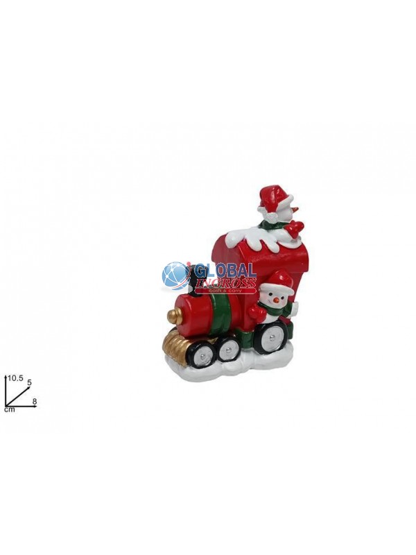 TRENINO NATALE C/PUPAZZO NEVE
