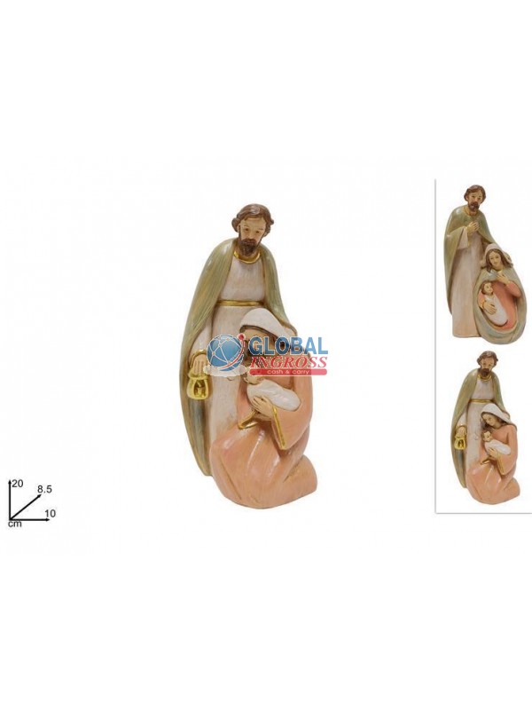 GRUPPO NATIVITA' EFFETTO LEGNO 20cm