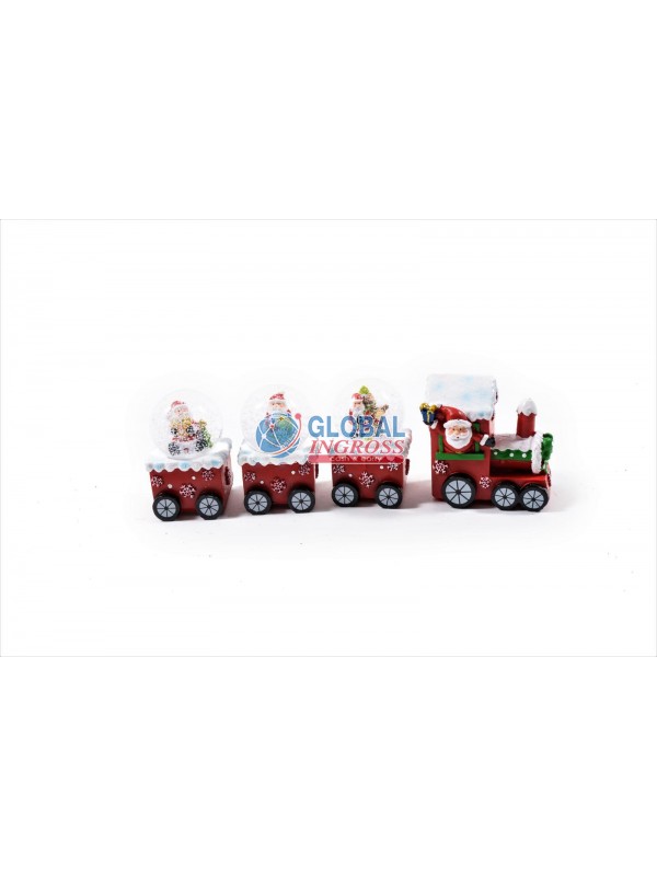 TRENINO NATALE 3 PALLE NEVE 25cm