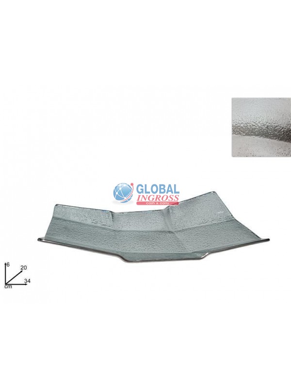 CENTROTAVOLA RETTANGOLARE 34x20cm SILVER