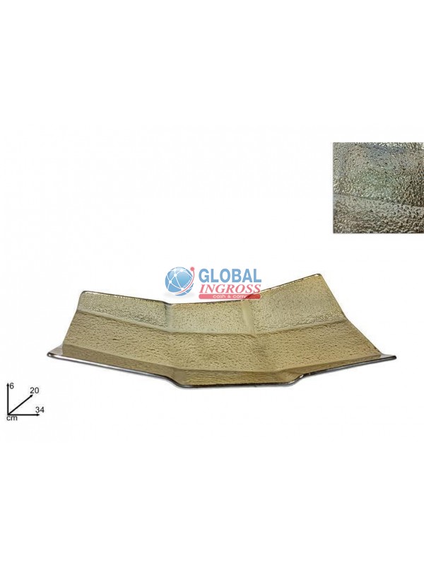 CENTROTAVOLA RETTANGOLARE 34x20cm ORO