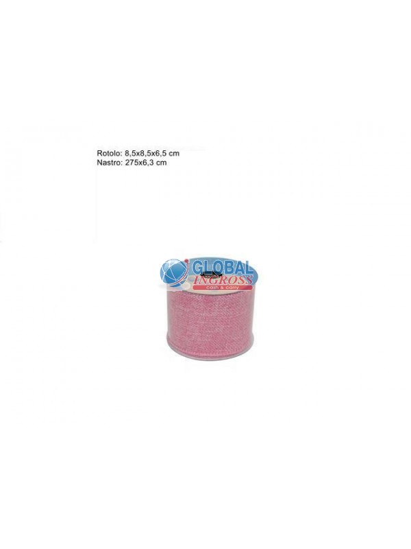 NASTRO JUTA ROSA 6x275cm