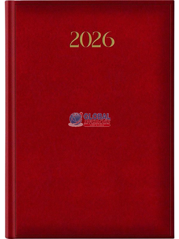 AGENDA 2026 17x24 MADRID ROSSO SETTIMANALE