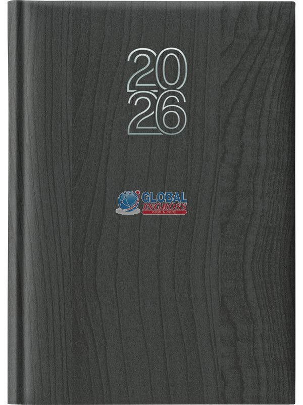 AGENDA 2026 A5 VERTIGO GRIGIO SCURO GIORNALIERA S/D