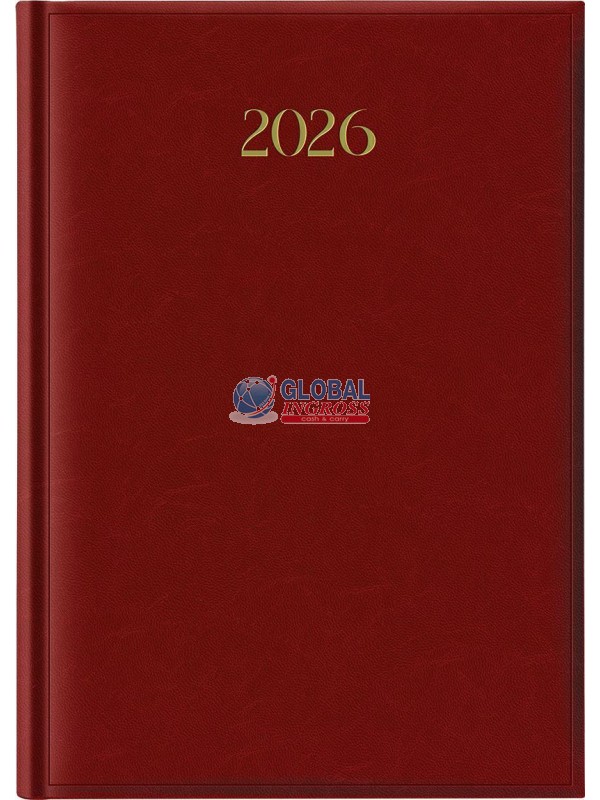 AGENDA 2026 A4 MADRID ROSSO GIORNALIERA