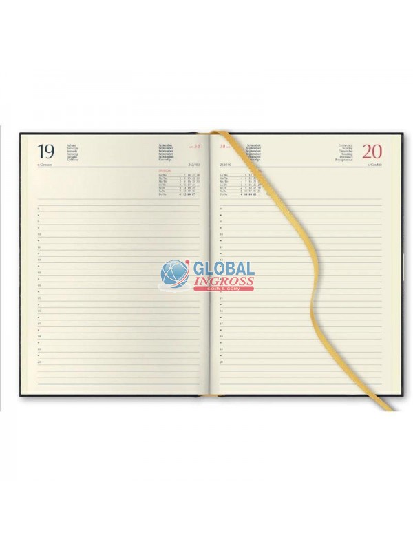 RICAMBIO AGENDA 2026 A5ASTRA NERO GIORNALIERA 15x21