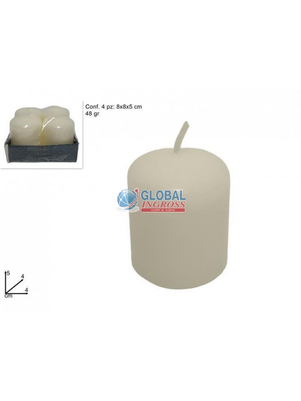 CANDELE AVVENTO 4pz AVORIO