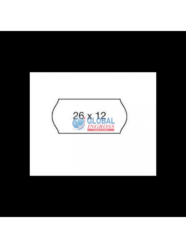 ETICHETTE REMOVIBILI 26x12 BIANCO 12rot. PREZZATRICE