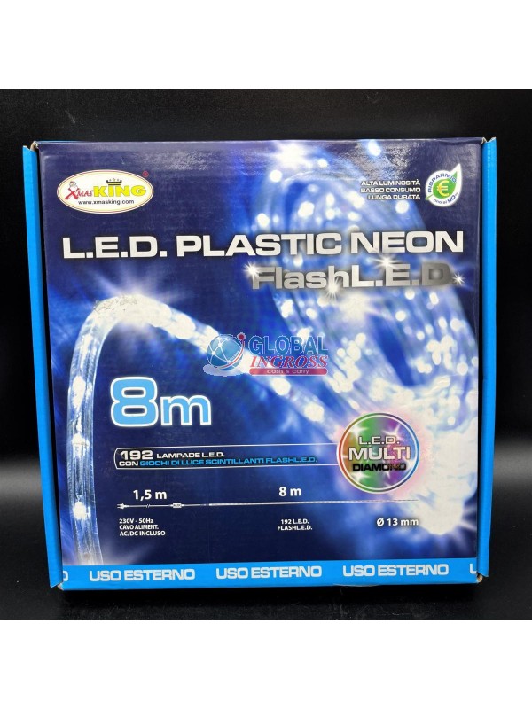 TUBO 8mt FLASHLED MULTICOLOR ESTERNO