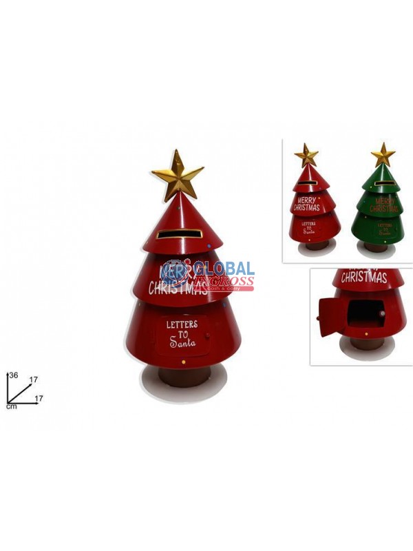 ALBERO LATTA ROSSO/VERDE SALVADANAIO