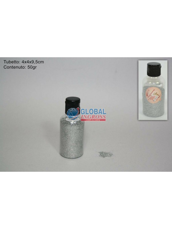 GLITTER SABBIA ARGENTO 50gr