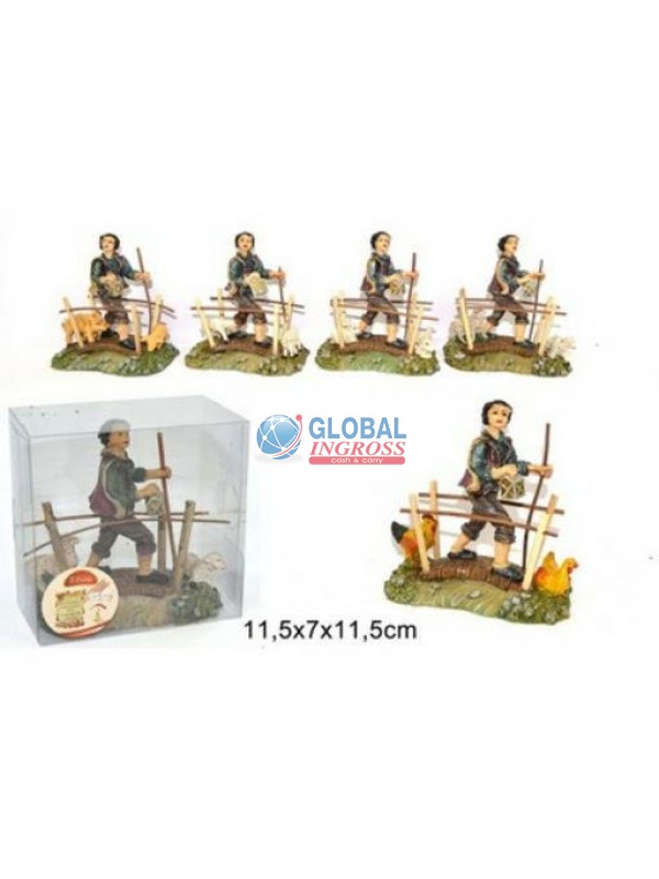 PASTORE SU PONTE C/ANIMALI