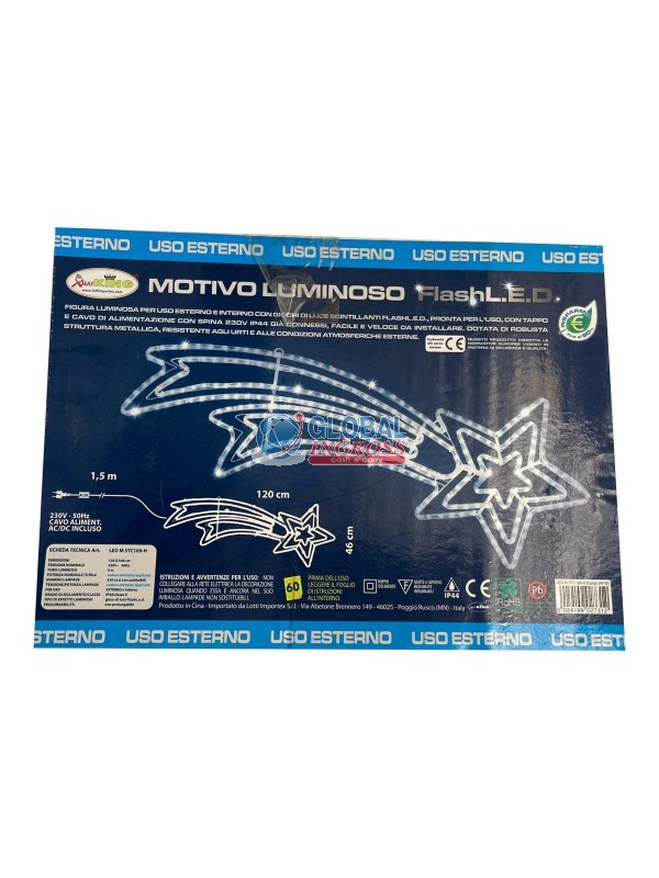 LUCI LED COMETA BIANCA 120x46cm ESTERNO