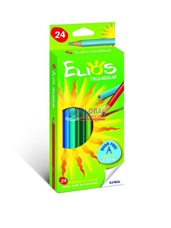 PASTELLI ELIOS TRIANGOLARI DA 24